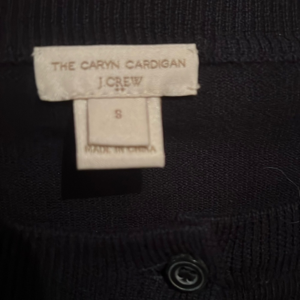 J. Crew cardigan sweater black size small